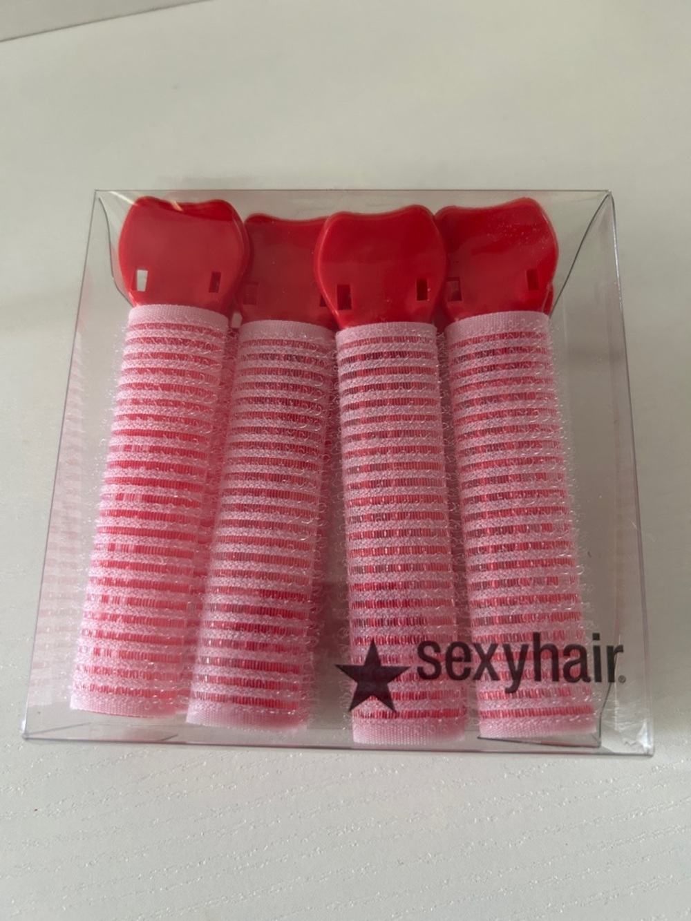 Sexyhair Red Self-Grip Foam Hair Rollers - 4 Pack